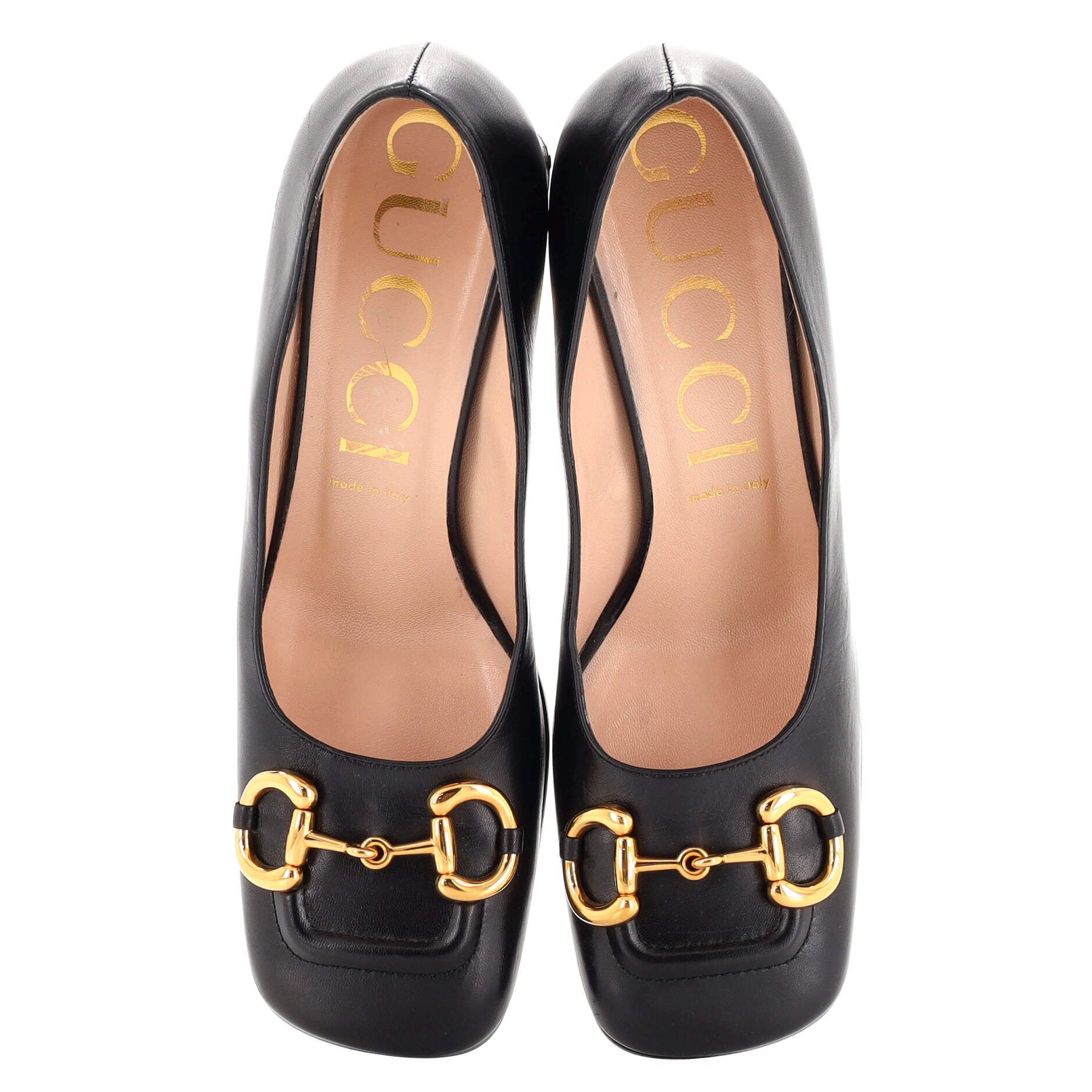 Women's Horsebit Mid-Heel Pumps Leather