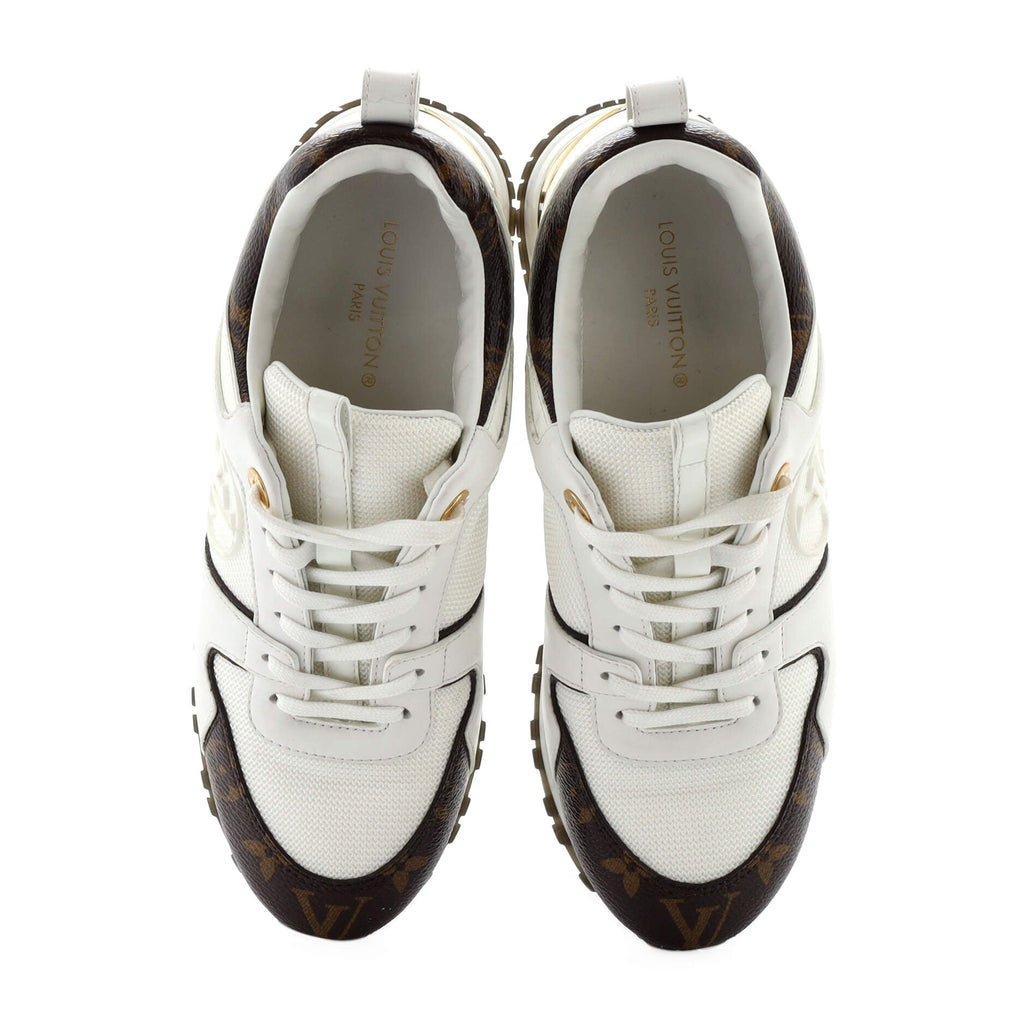 Women's Run Away Sneakers Mesh with Monogram Canvas and Leather