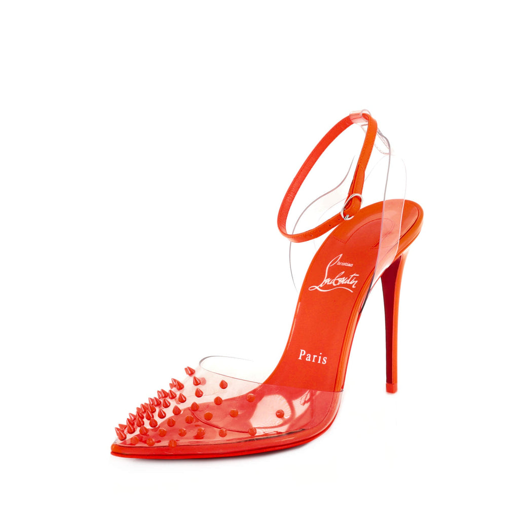 Women's Spikaqueen Slingback Pumps Embellished PVC and Leather 100