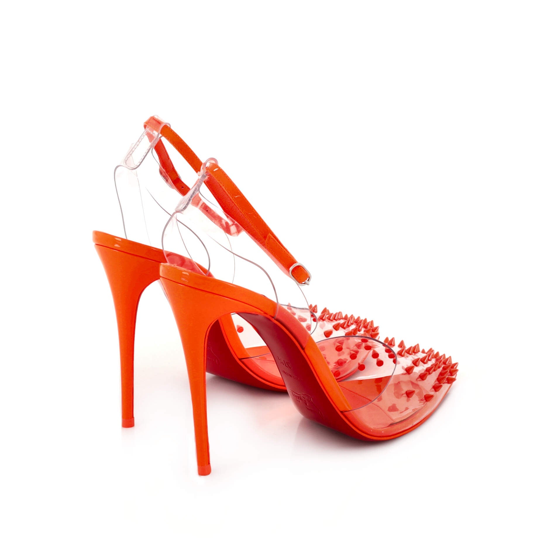 Women's Spikaqueen Slingback Pumps Embellished PVC and Leather 100