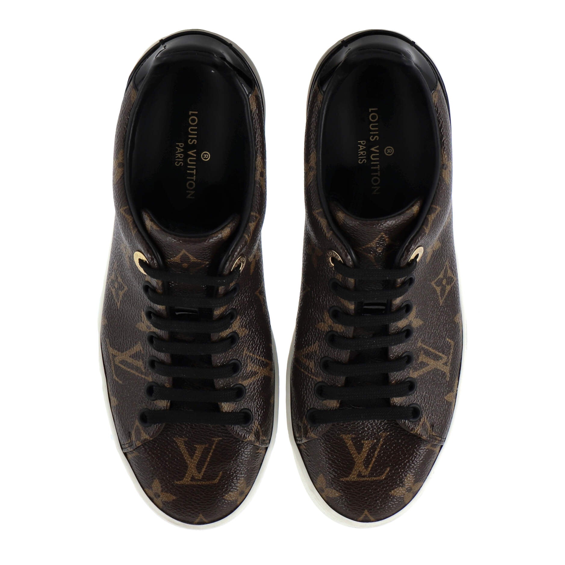 Women's FrontRow Sneakers Monogram Canvas with Patent