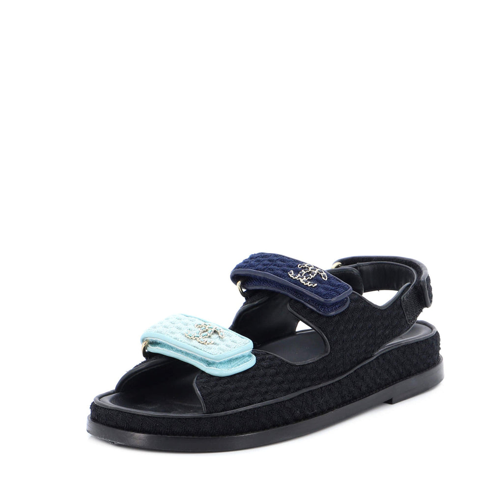 Women's Velcro Dad Sandals Knit Fabric