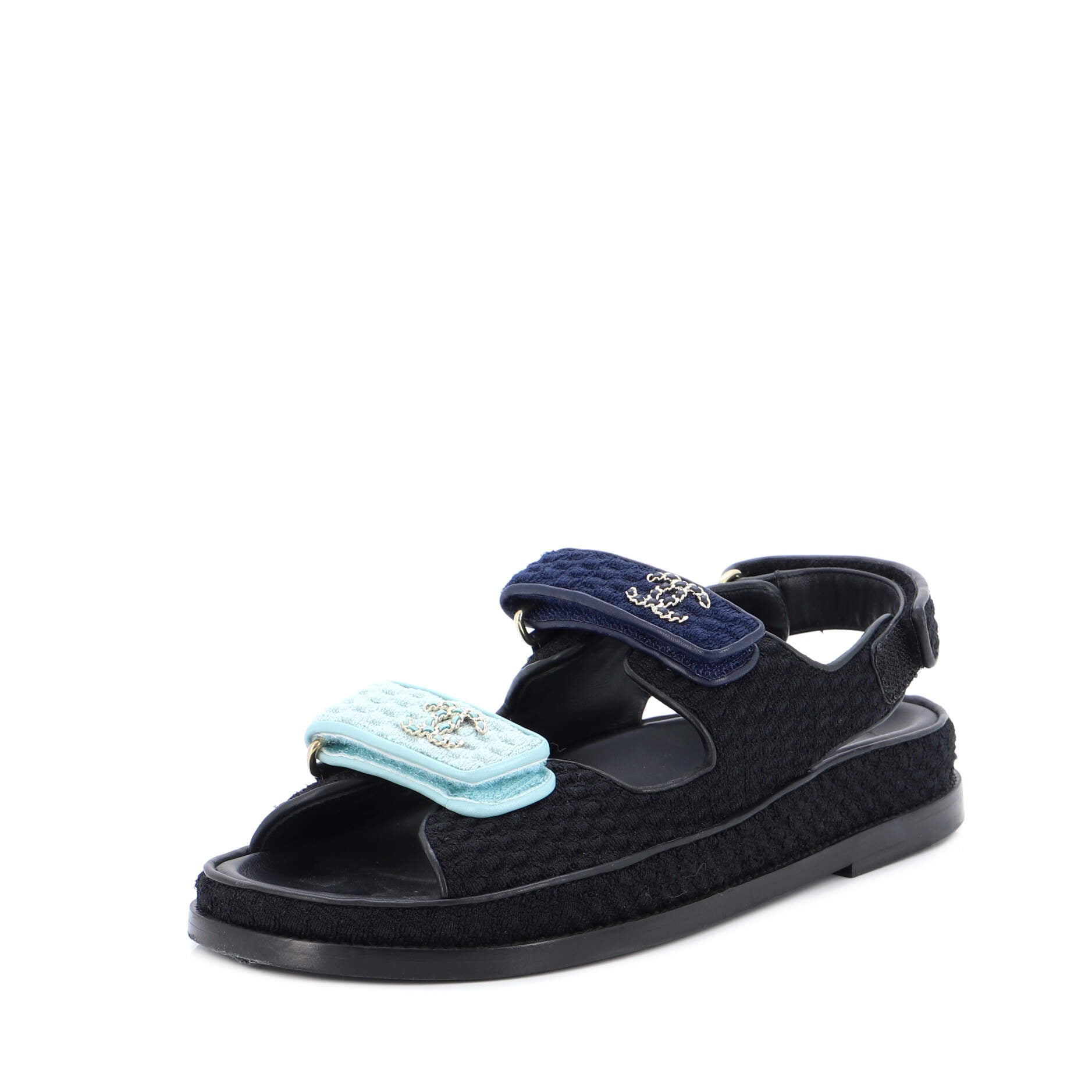 Women's Velcro Dad Sandals Knit Fabric