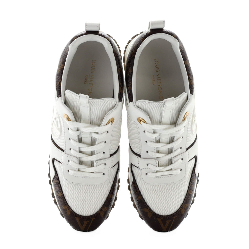 Women's Run Away Sneakers Mesh with Monogram Canvas and Leather