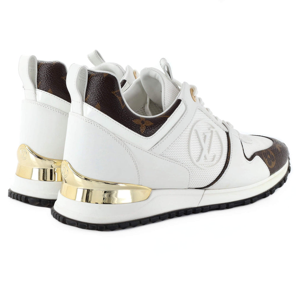 Women's Run Away Sneakers Mesh with Monogram Canvas and Leather