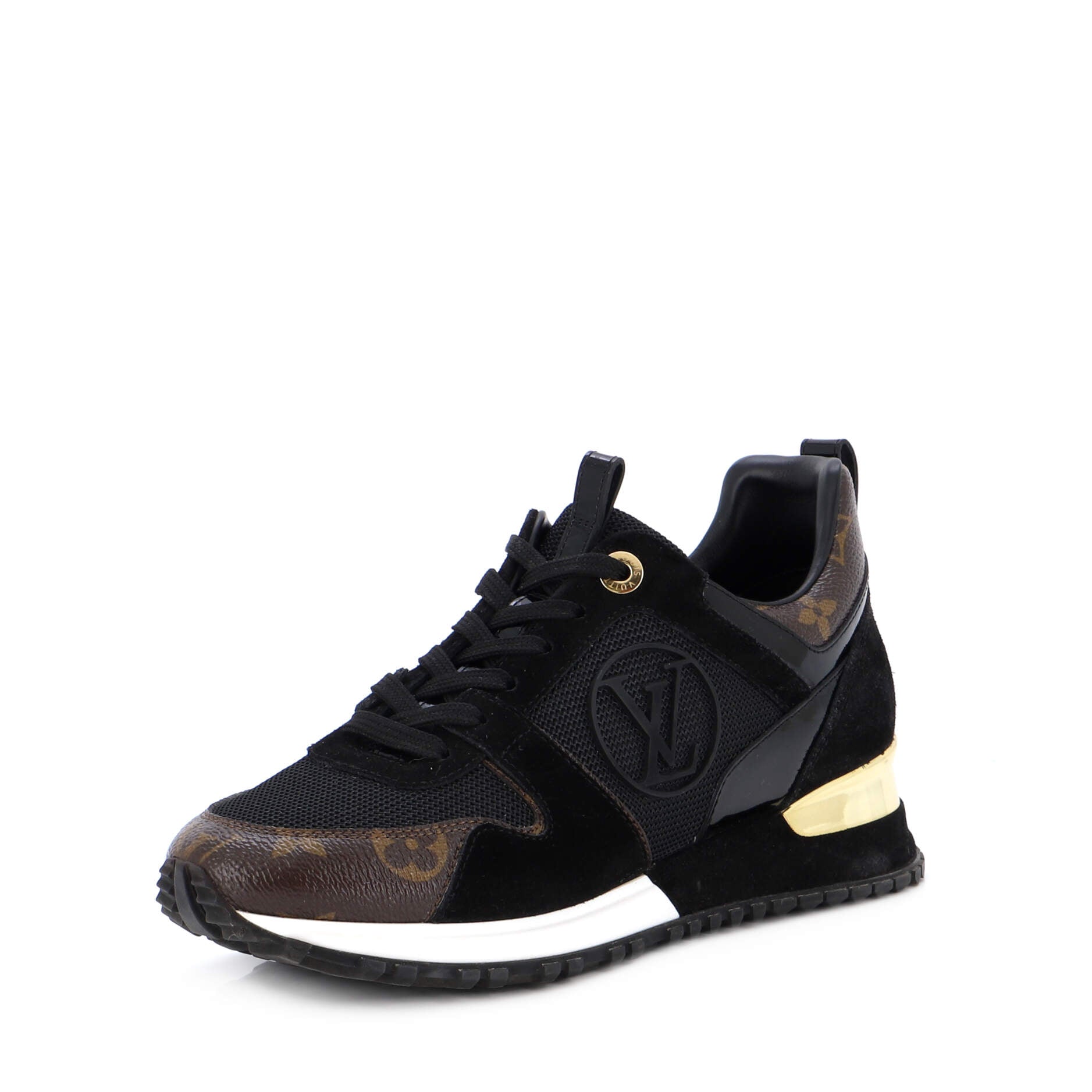 Women's Run Away Sneakers Mesh with Monogram Canvas and Suede