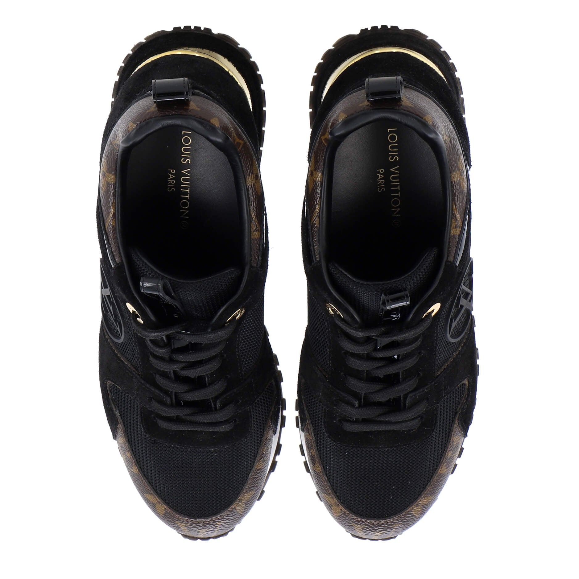 Women's Run Away Sneakers Mesh with Monogram Canvas and Suede