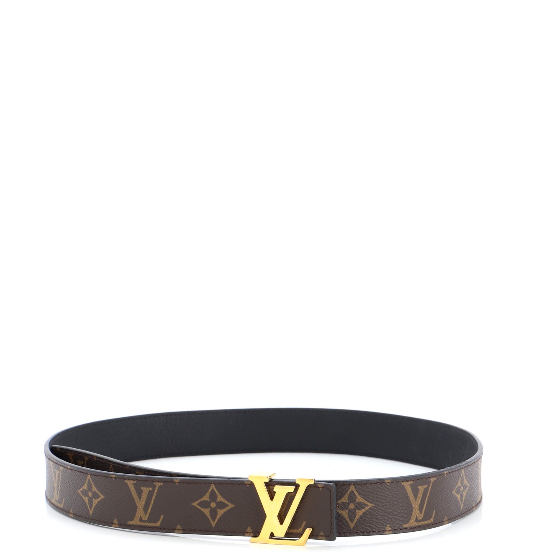 LV Initiales Reversible Belt Monogram Canvas and Leather Medium 85