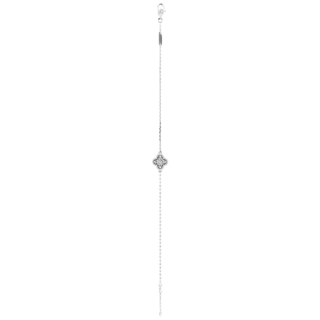 Sweet Alhambra Bracelet 18K White Gold and Diamonds