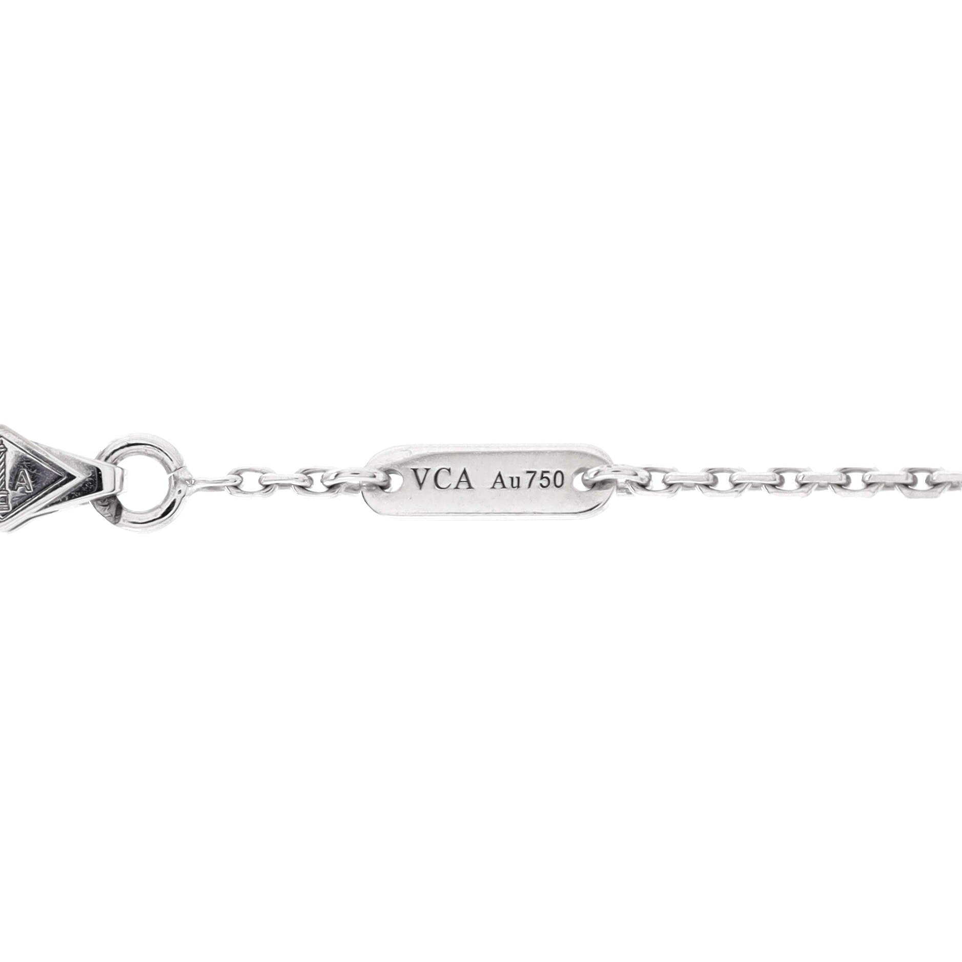 Sweet Alhambra Bracelet 18K White Gold and Diamonds