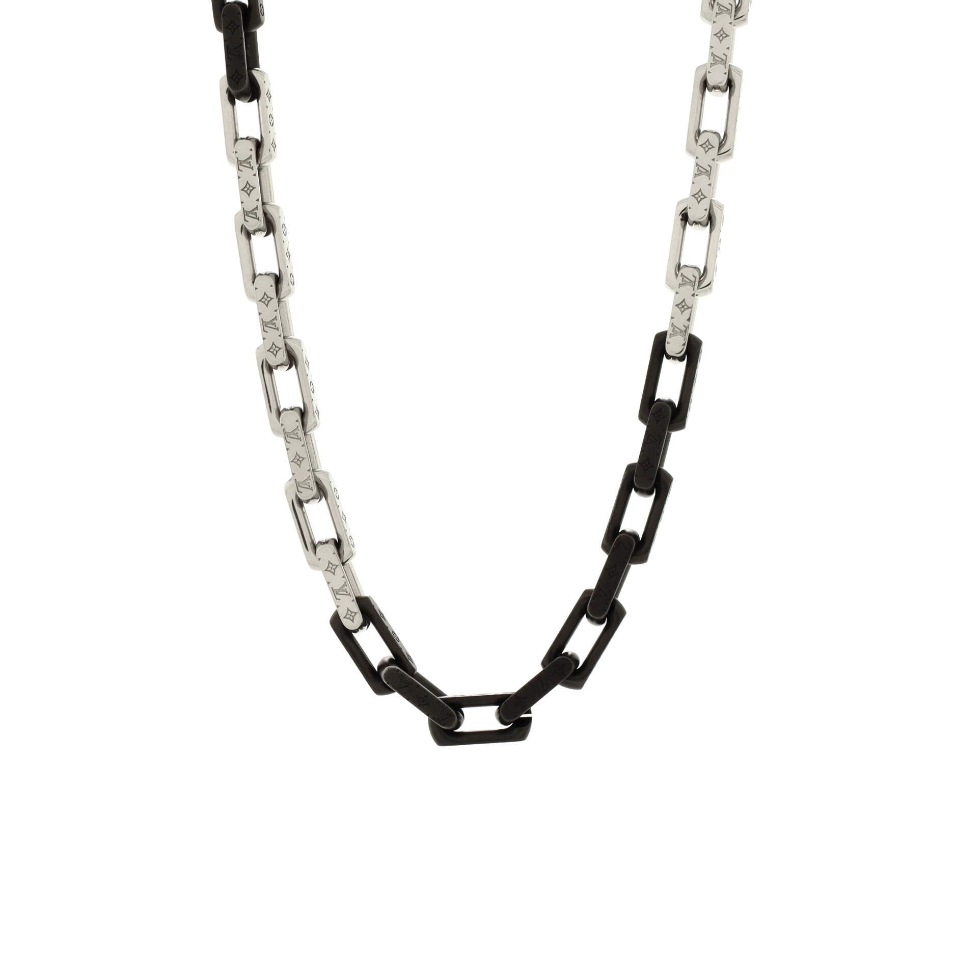 Monogram Chain Necklace Metal