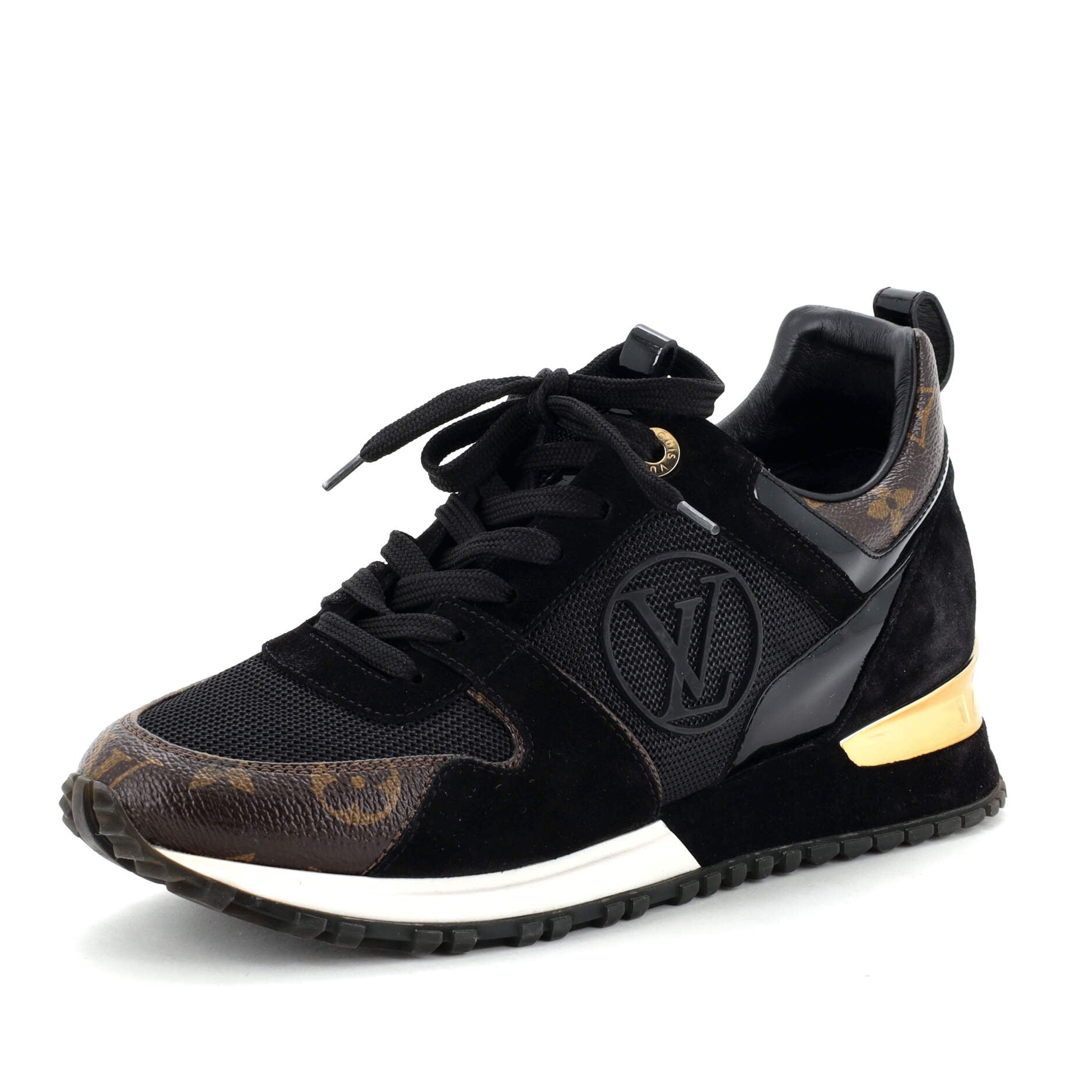 Women's Run Away Sneakers Mesh with Monogram Canvas and Suede