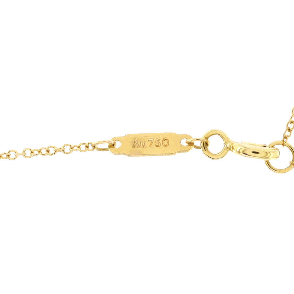 T Smile Pendant Necklace 18K Yellow Gold Small