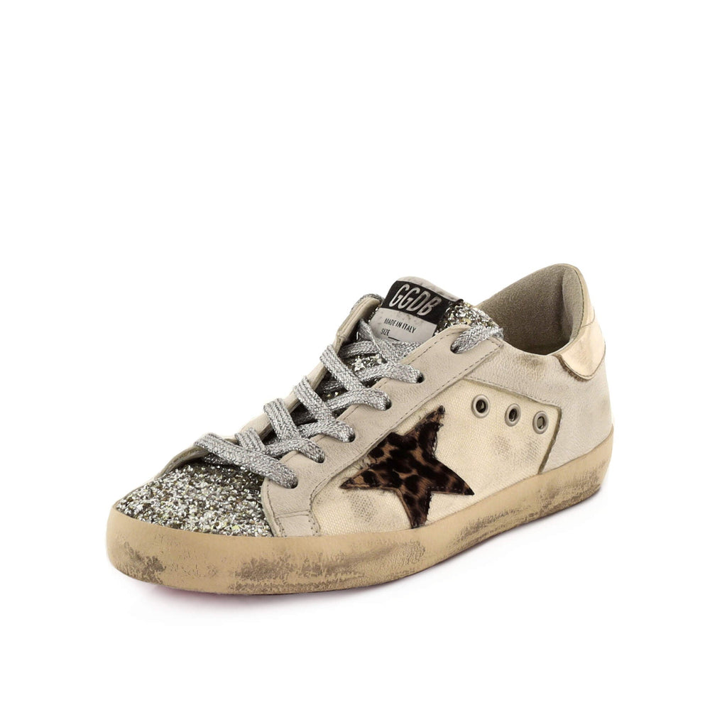 Women's Superstar Sneakers Canvas and Glitter
