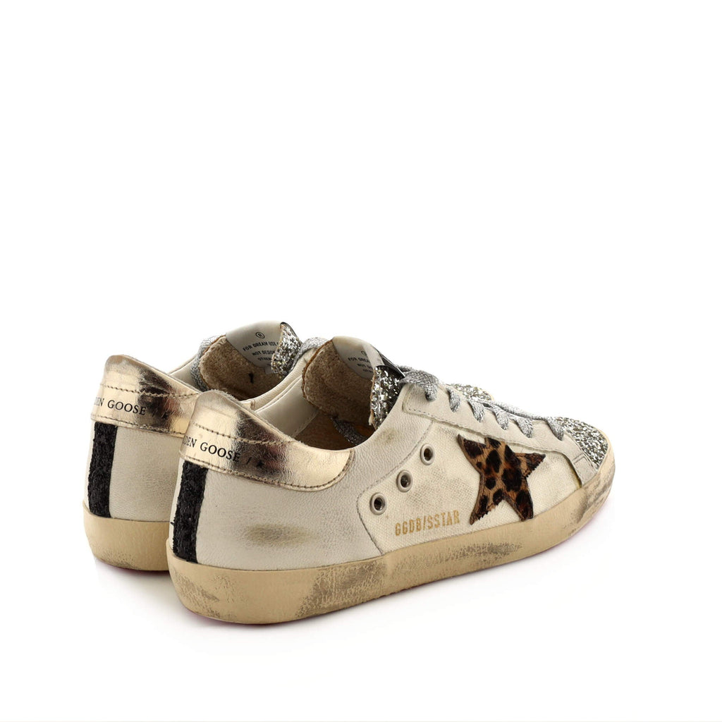 Women's Superstar Sneakers Canvas and Glitter
