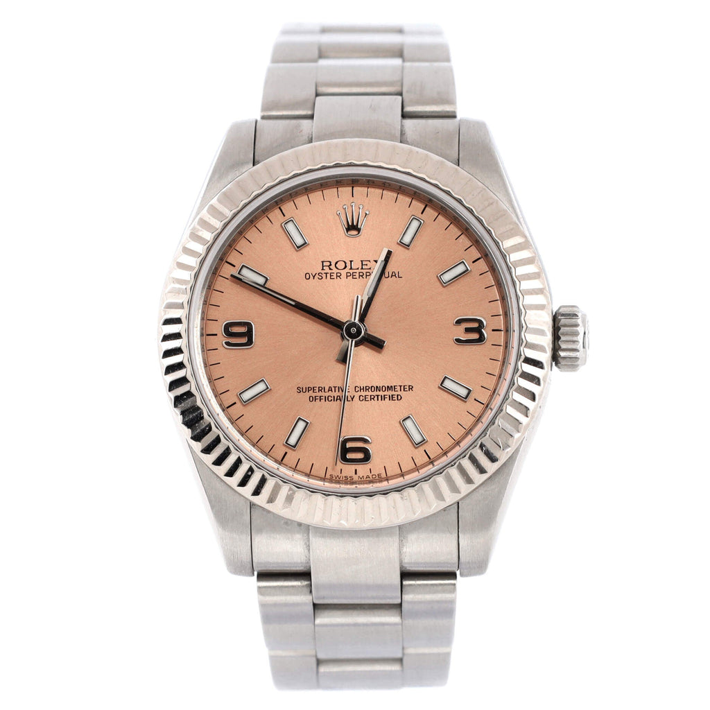 Oyster Perpetual Automatic Watch Stainless Steel and White Gold 31