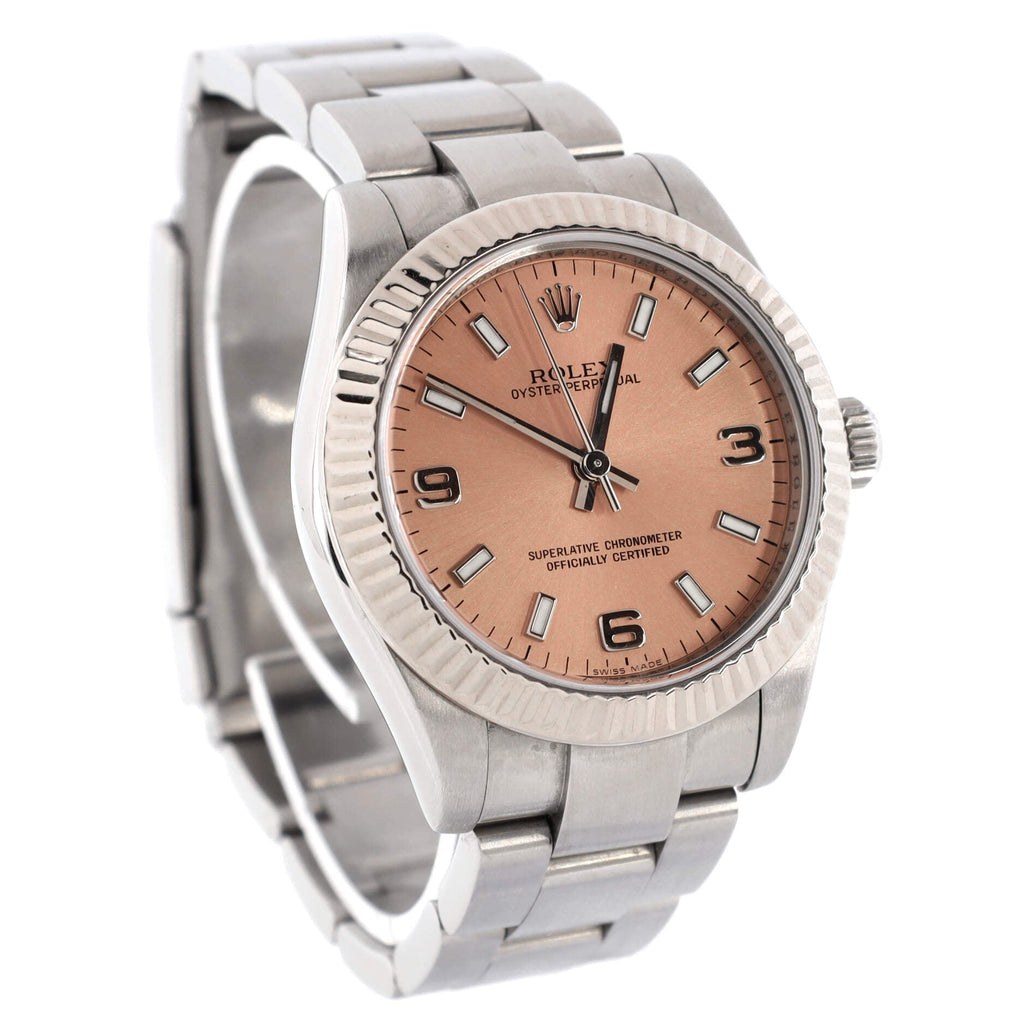 Oyster Perpetual Automatic Watch Stainless Steel and White Gold 31