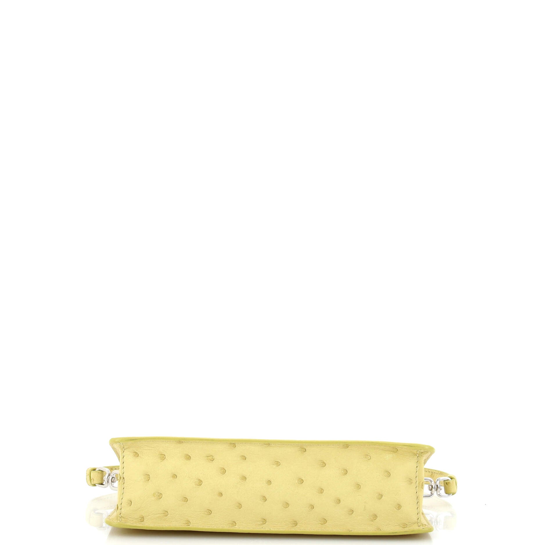 Zip Shoulder Bag Ostrich Mini