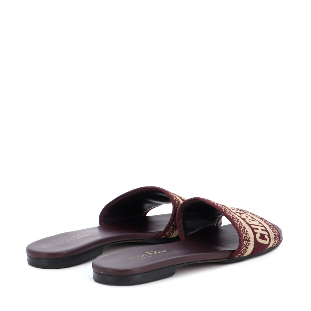 Women's Dway Flat Sandals Embroidered Canvas