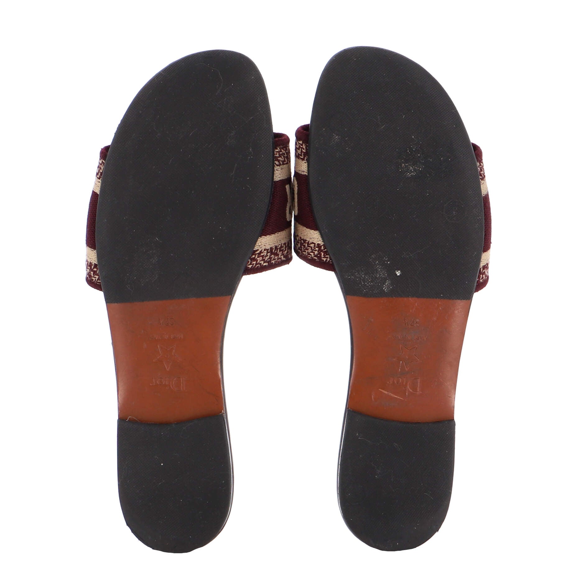 Women's Dway Flat Sandals Embroidered Canvas