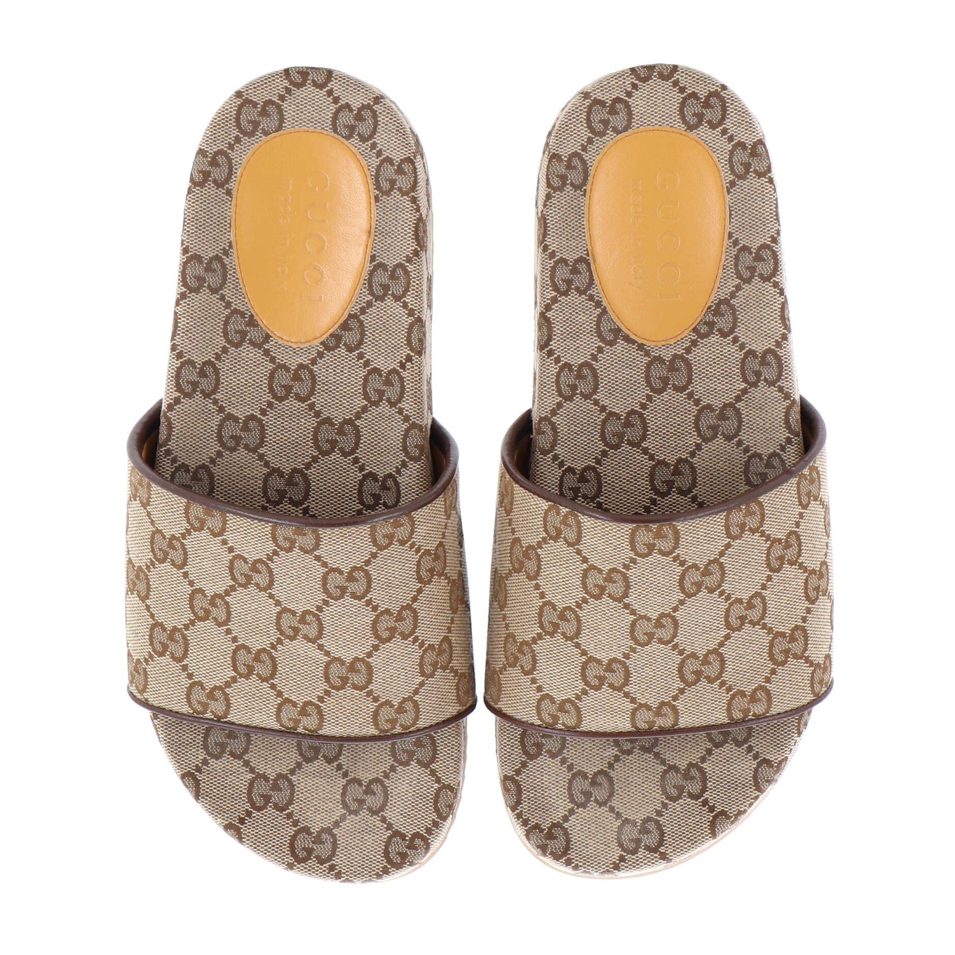 Men's Slide Sandals GG Coated Canvas