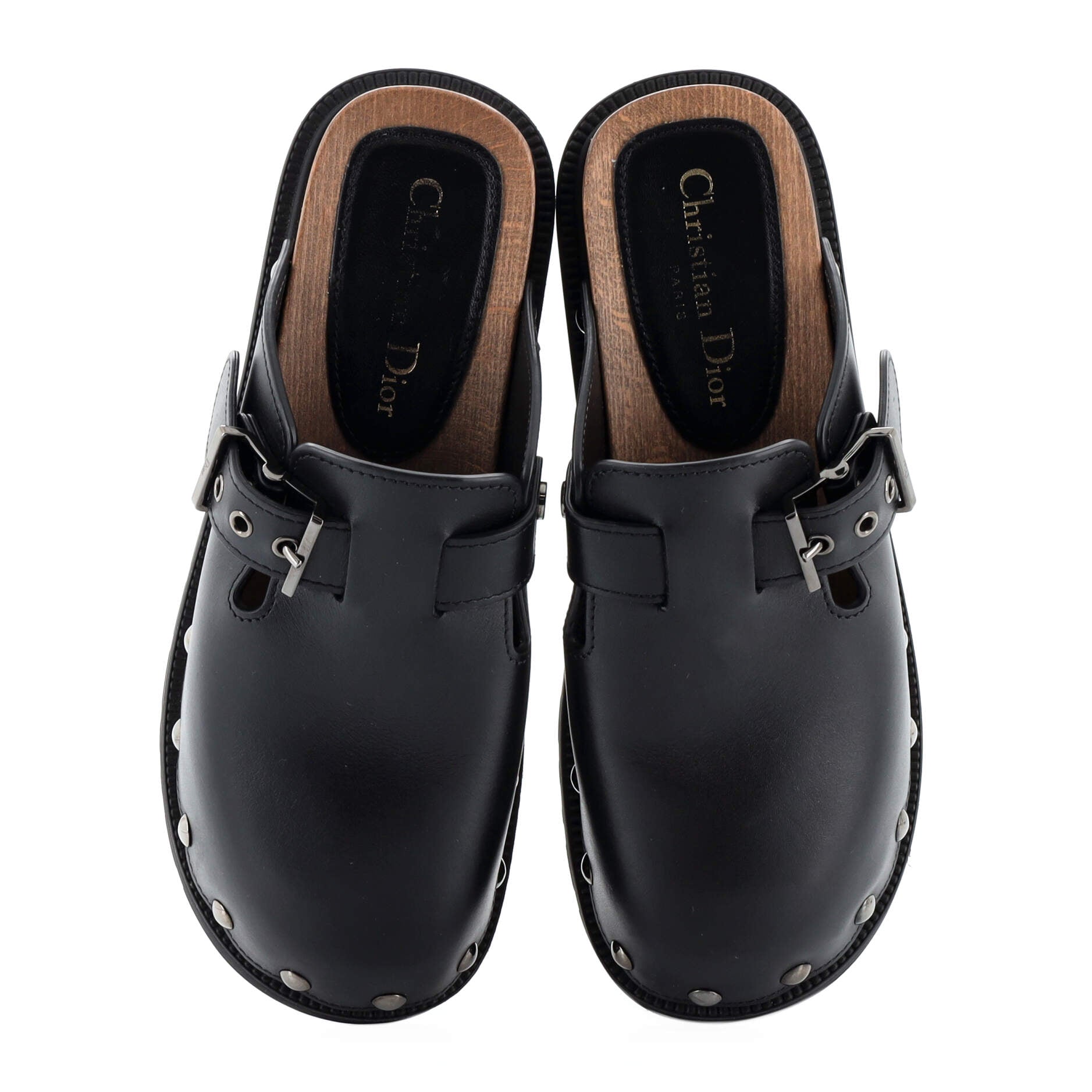 Women's Diorquake Buckle Clogs Leather