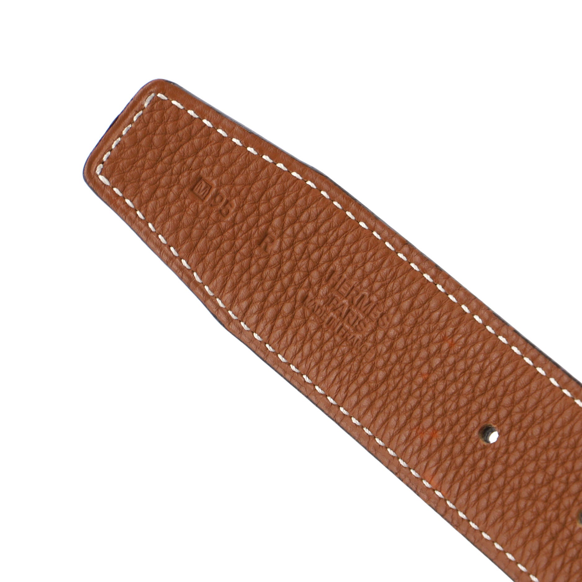 Horse Bit Buckle Reversible Belt Leather Medium 95