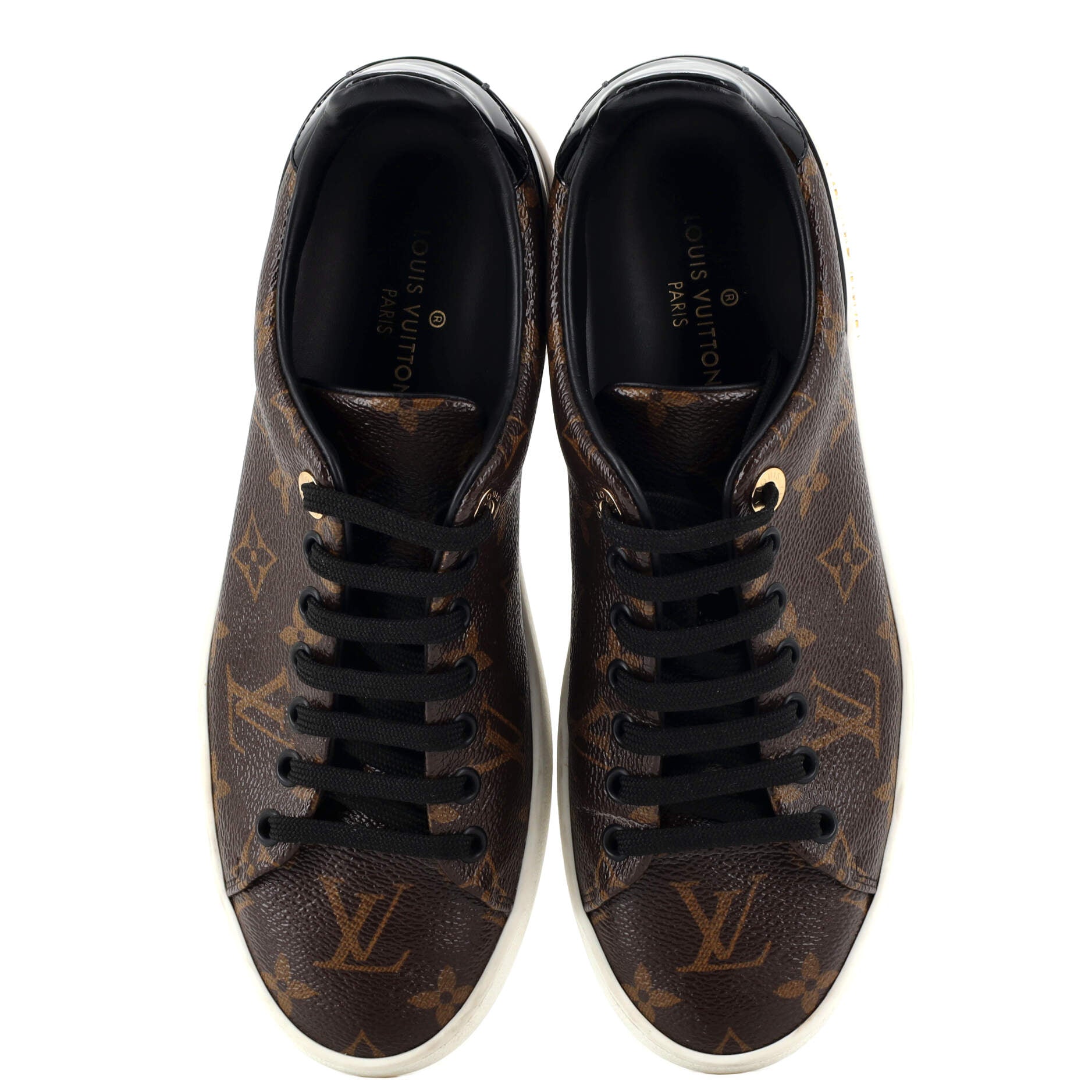 Women's FrontRow Sneakers Monogram Canvas with Patent