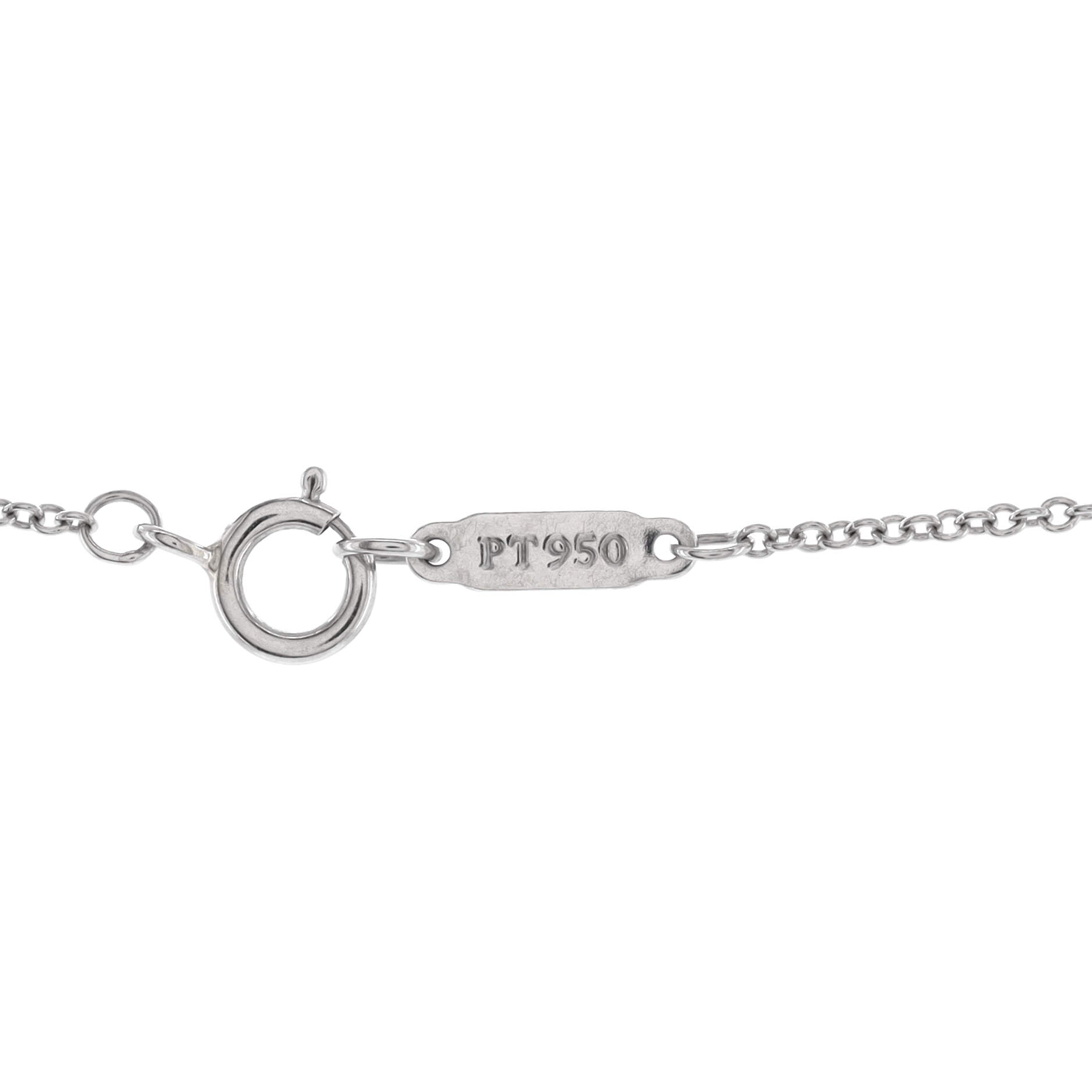 Cross Pendant Necklace Platinum and Diamonds Medium