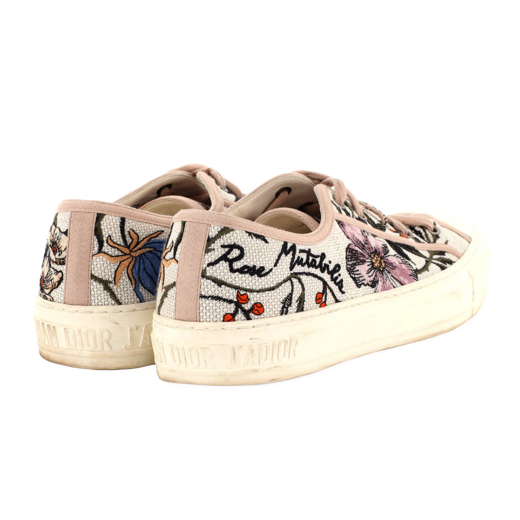 Women's Walk'N'Dior Sneakers Embroidered Canvas