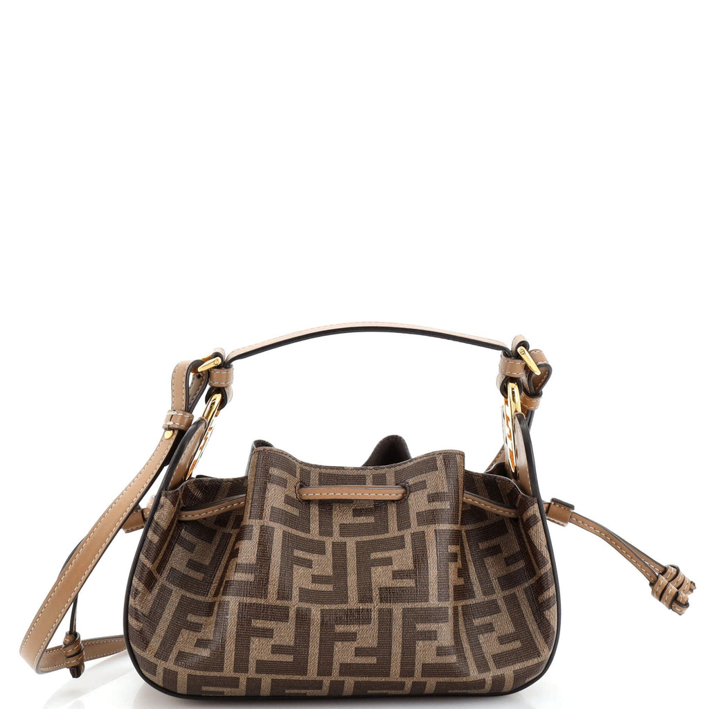 Pomodorino Bucket Bag Zucca Coated Canvas Mini