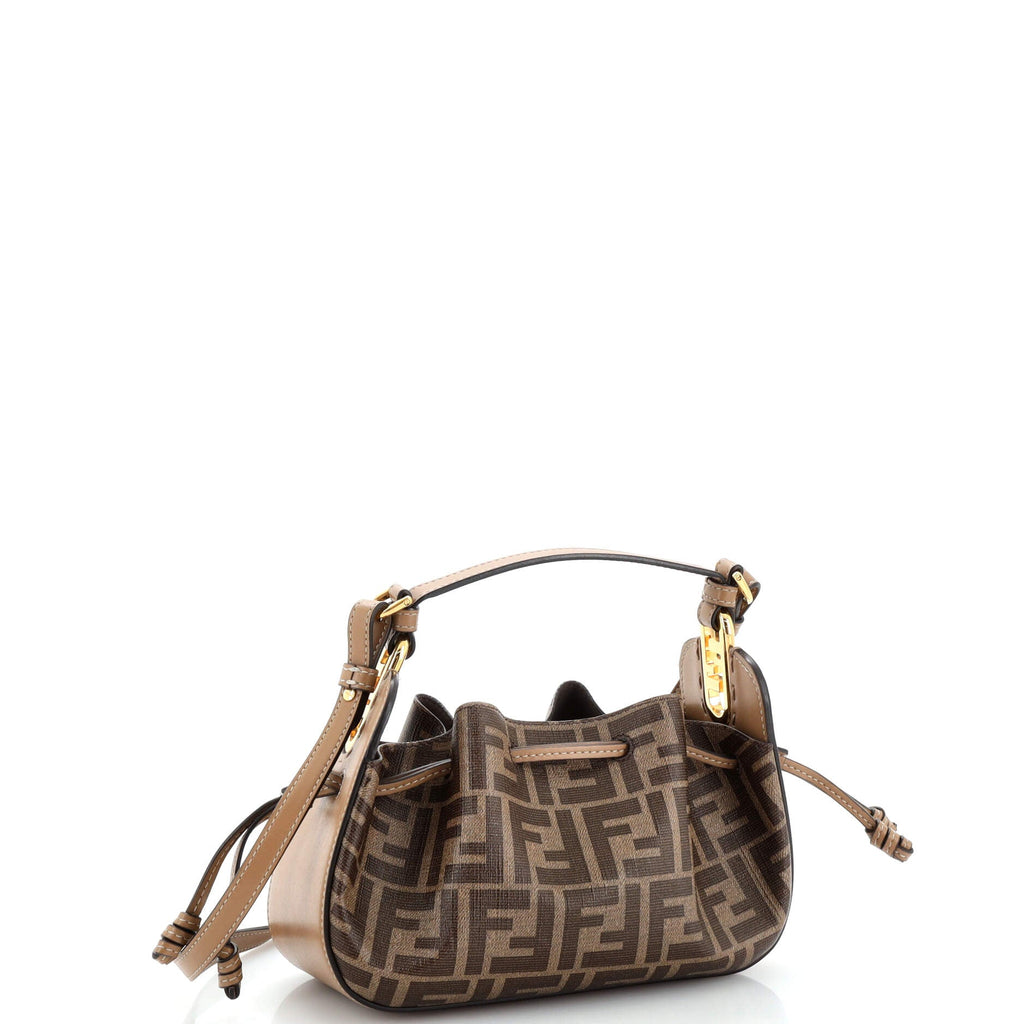 Pomodorino Bucket Bag Zucca Coated Canvas Mini