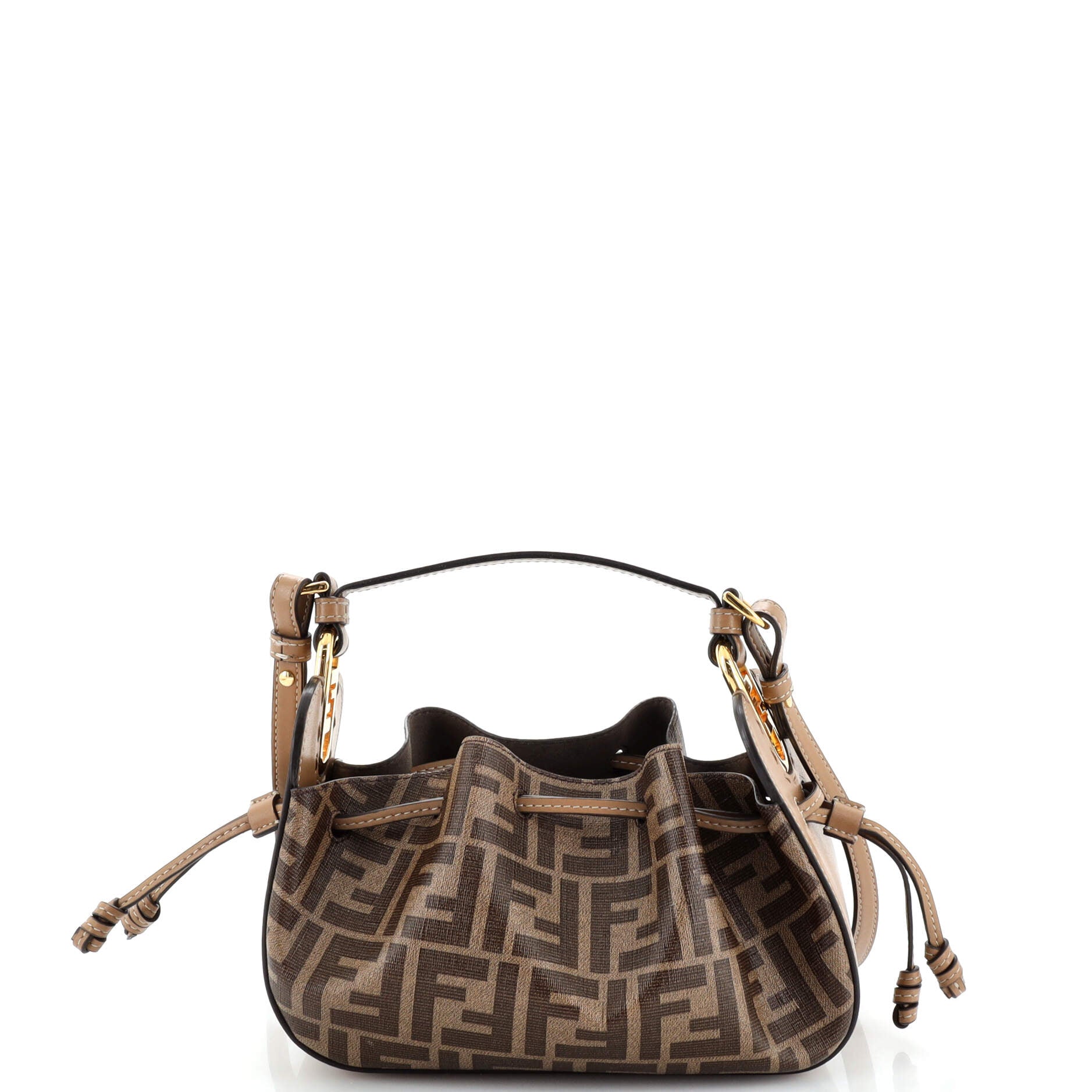 Pomodorino Bucket Bag Zucca Coated Canvas Mini