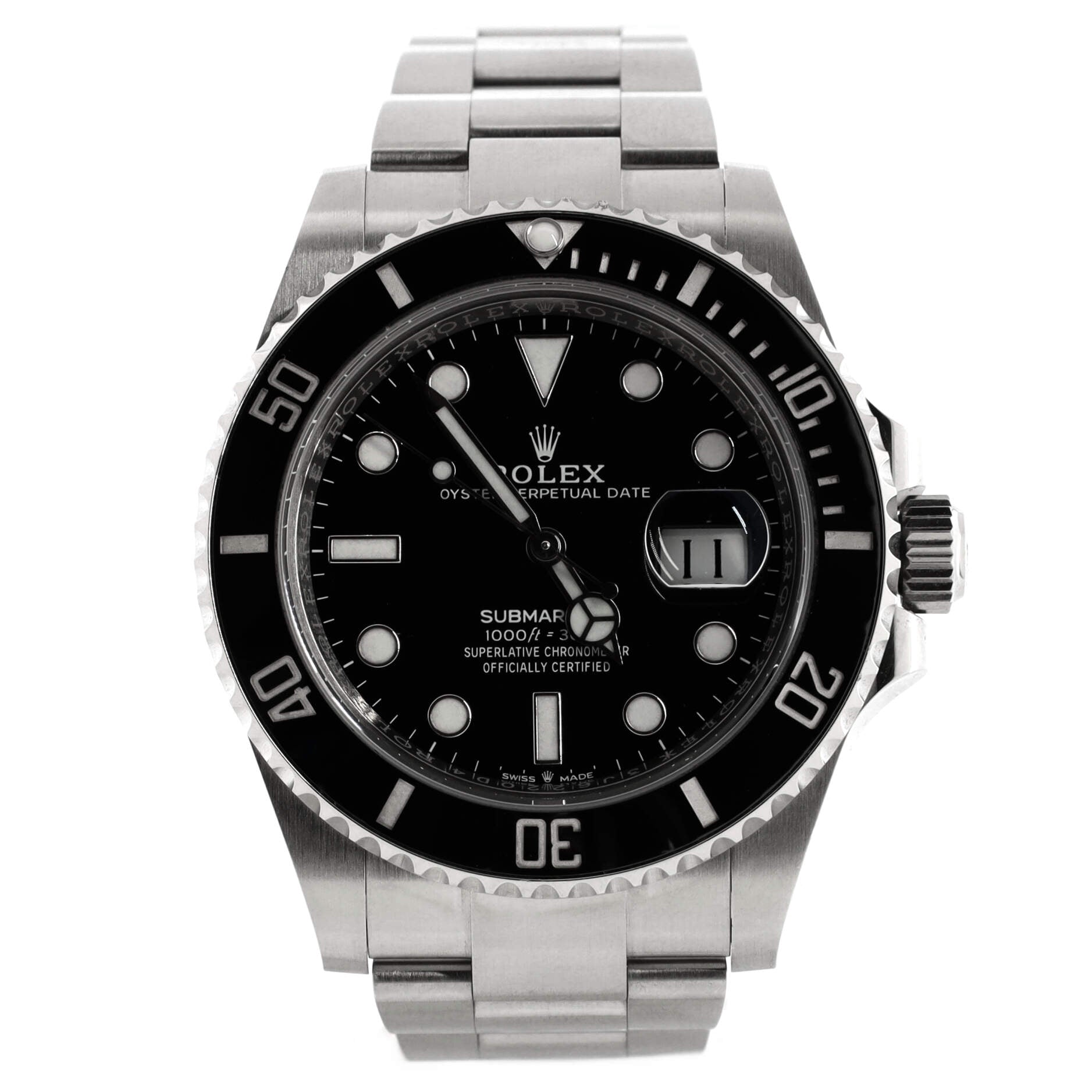 Oyster Perpetual Submariner Date Automatic Watch Stainless Steel and Cerachrom 41