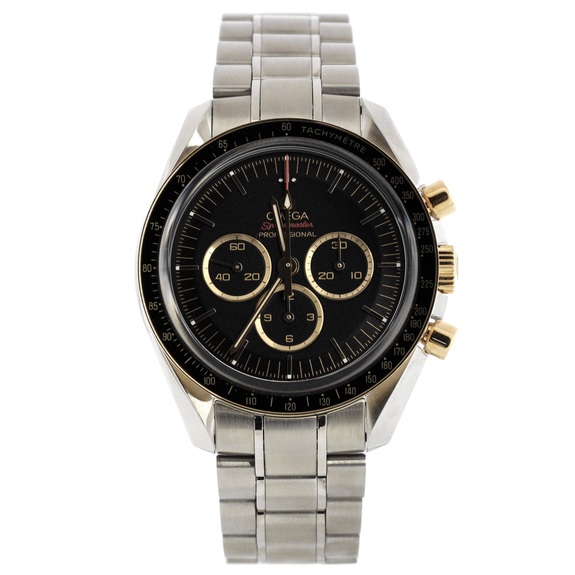 Speedmaster Professional Tokyo Olympic Chronograph Limited Edition Manual Watch Stainless Steel and Yellow Gold 42