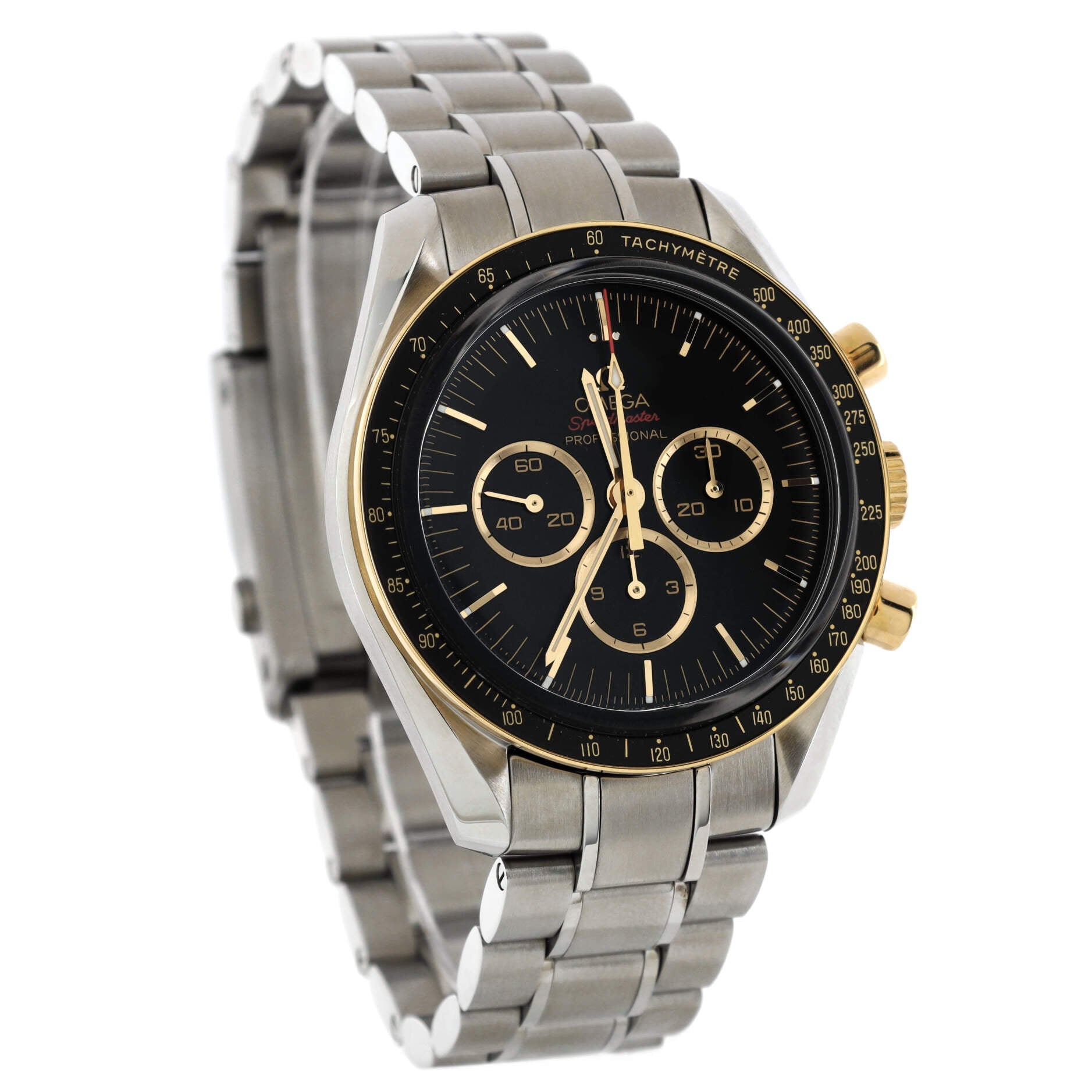 Speedmaster Professional Tokyo Olympic Chronograph Limited Edition Manual Watch Stainless Steel and Yellow Gold 42