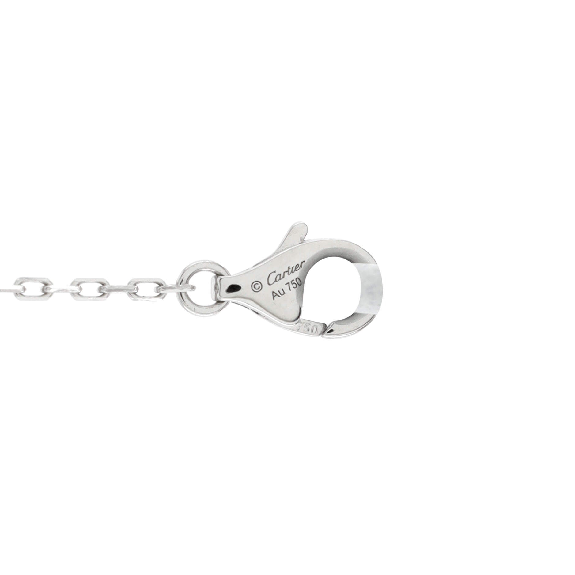 Cartier D'Amour Pendant Necklace 18K White Gold with Diamond Small