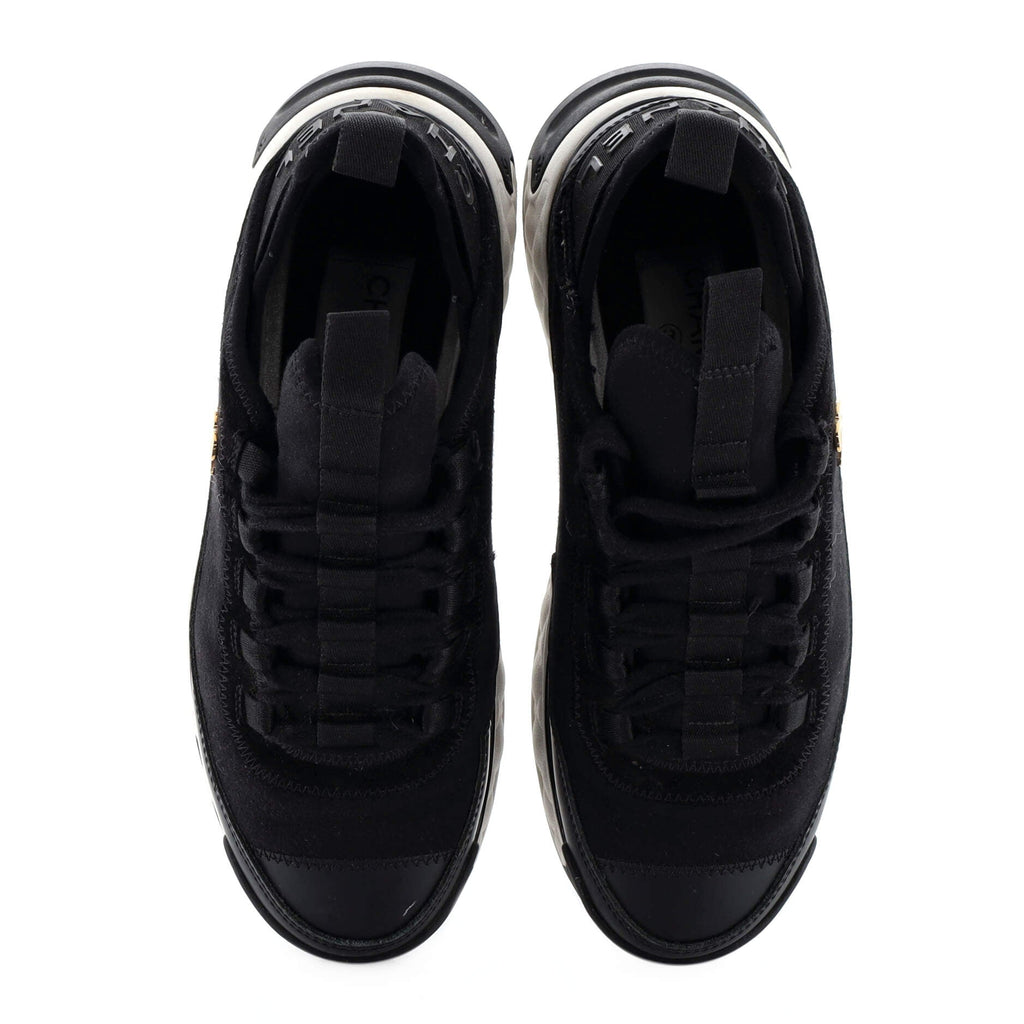Women's CC Cap Toe Logo Sneakers Suede and Mixed Fibers