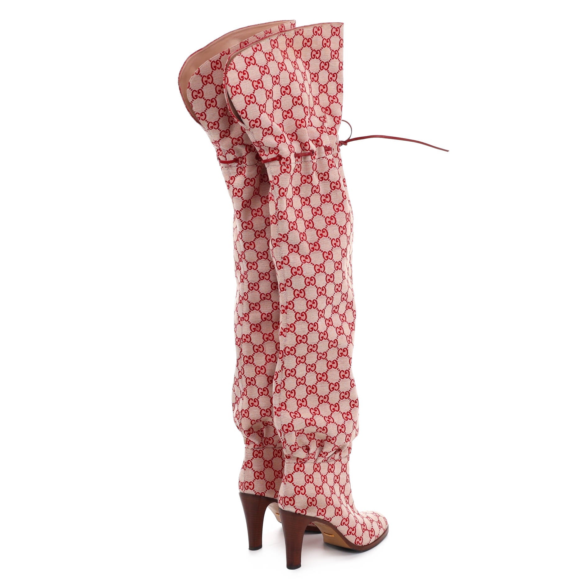 Women's Lisa Thigh High Boots GG Canvas