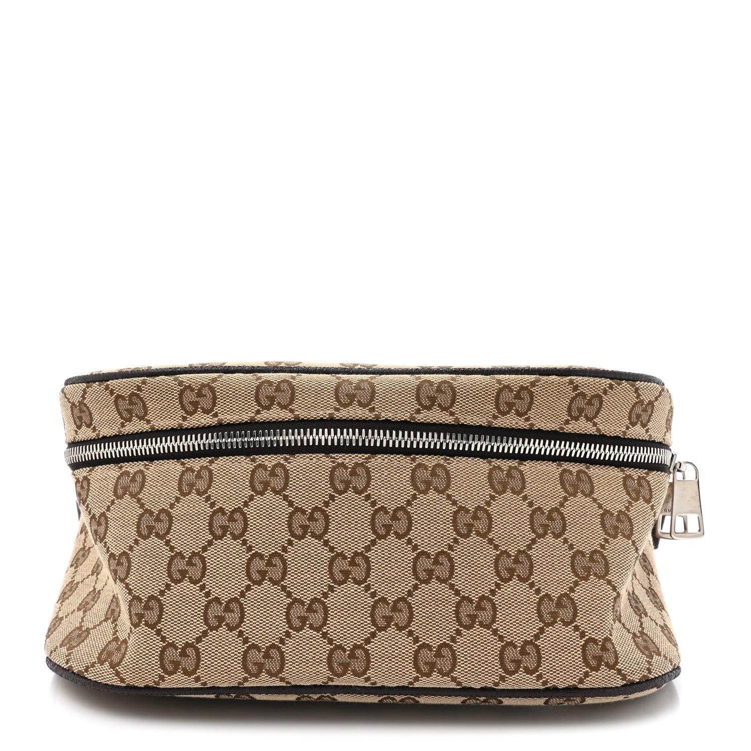 Monogram Dollar Calfskin Waist Pouch Beige Ebony Testa di Moro Marrone Scuro