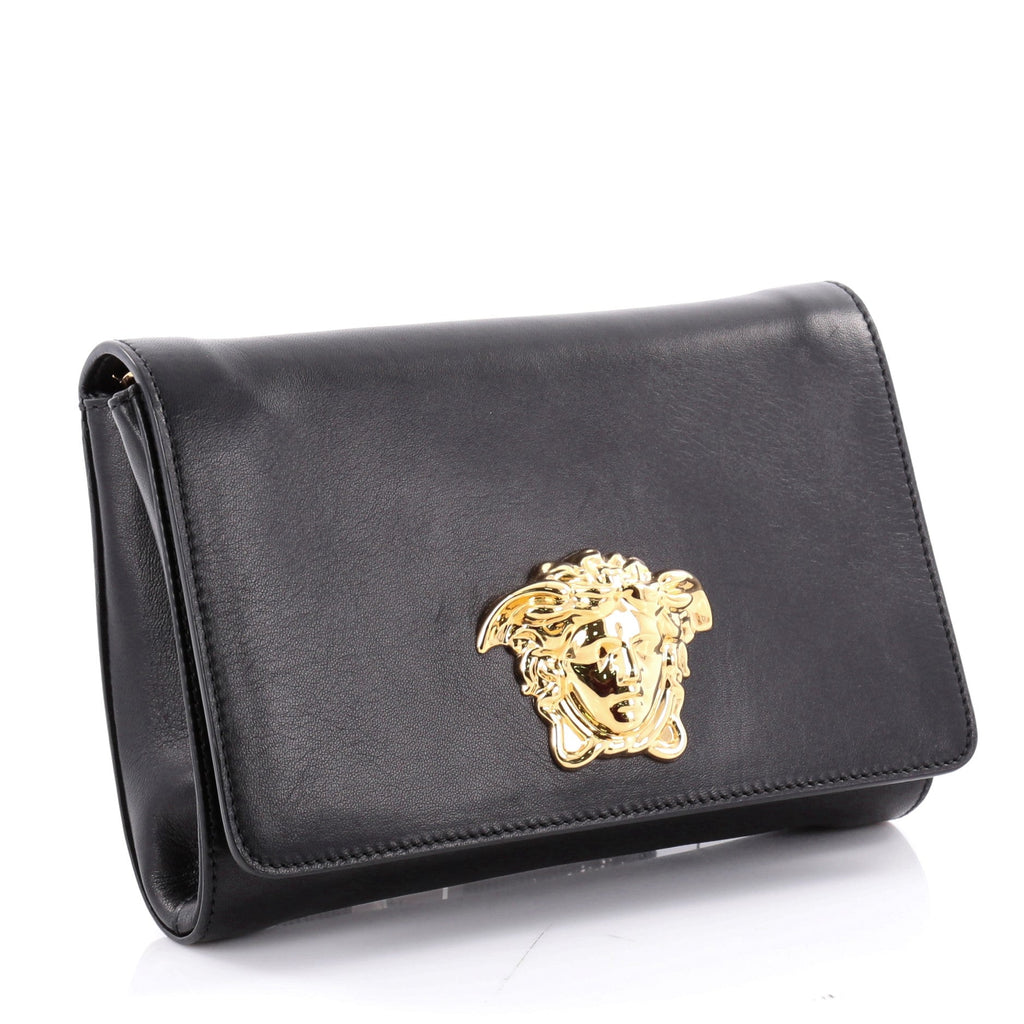 Medusa Chain Clutch Leather Small