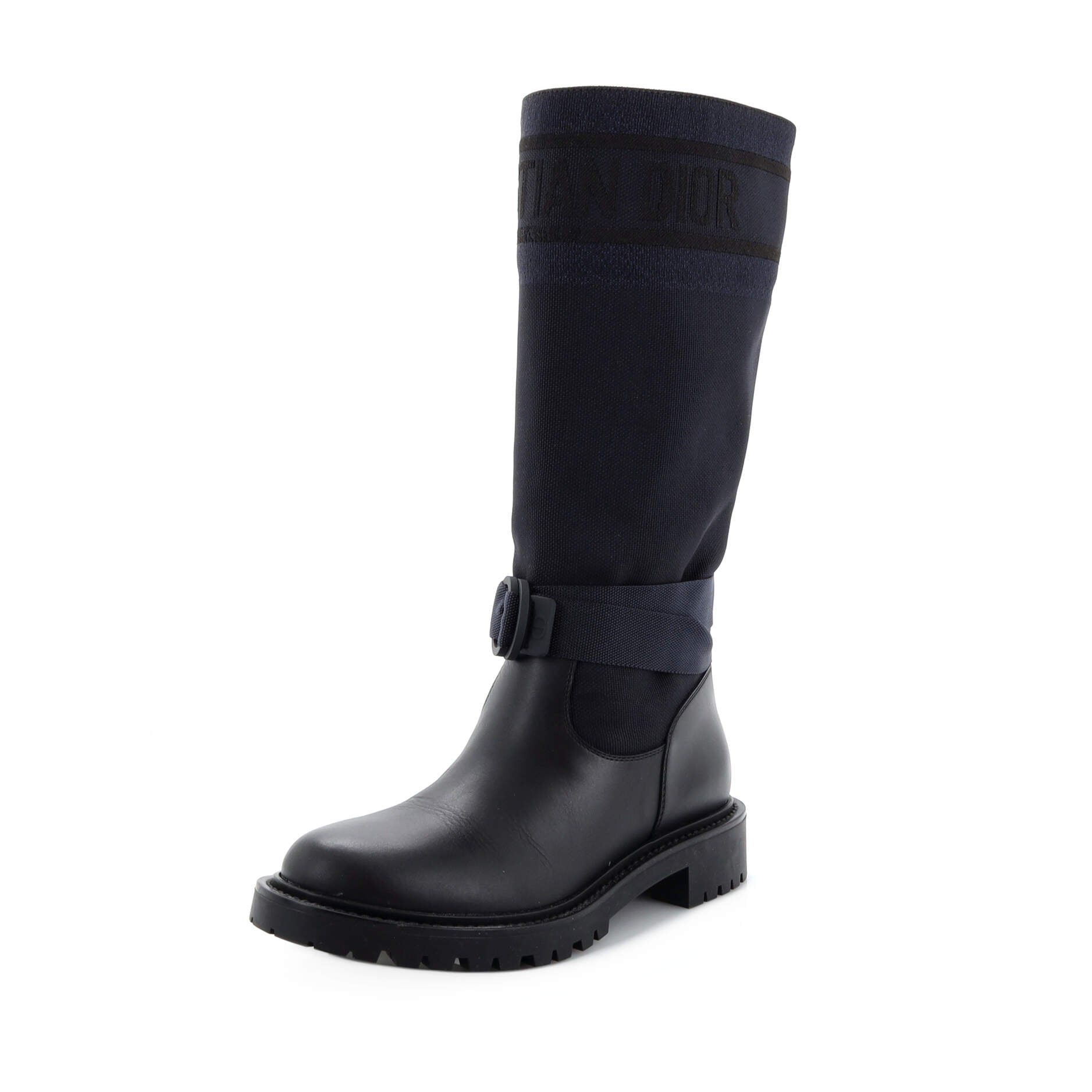 Women's D-Major Mid-Calf Boots Technical Fabric and Leather