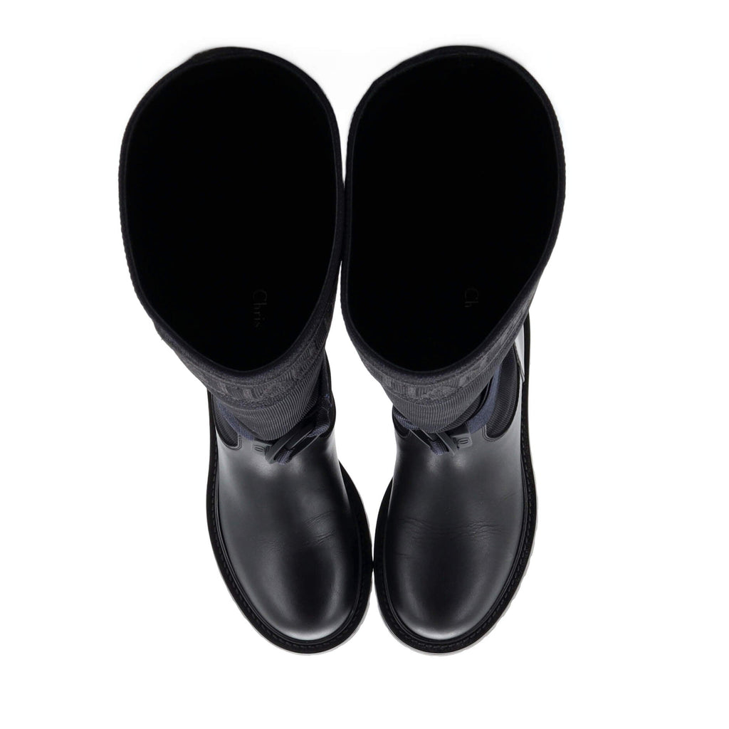 Women's D-Major Mid-Calf Boots Technical Fabric and Leather