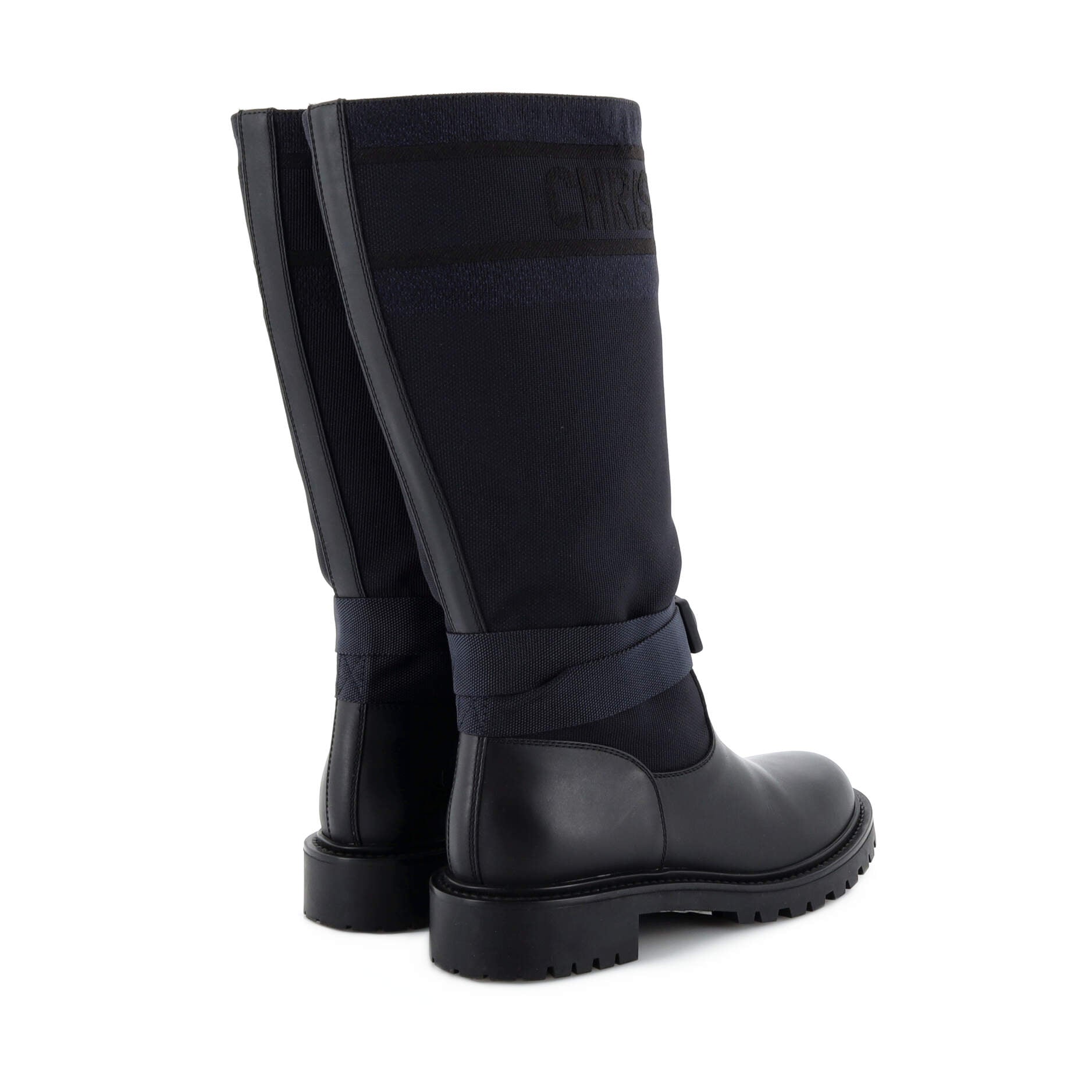Women's D-Major Mid-Calf Boots Technical Fabric and Leather