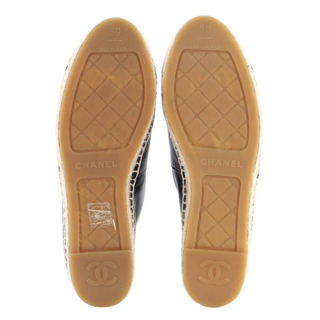 Women's CC Cap Toe Espadrilles Leather