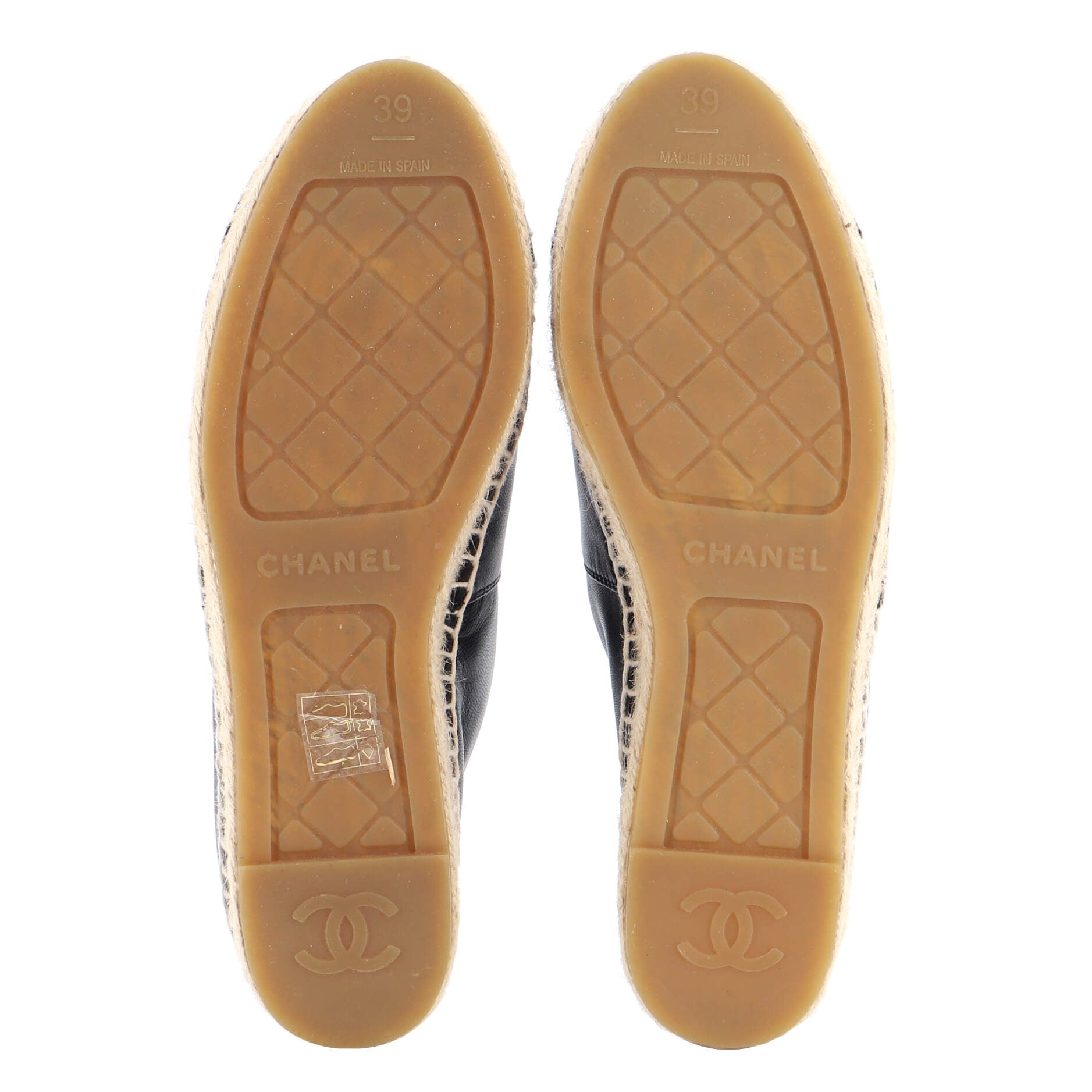 Women's CC Cap Toe Espadrilles Leather