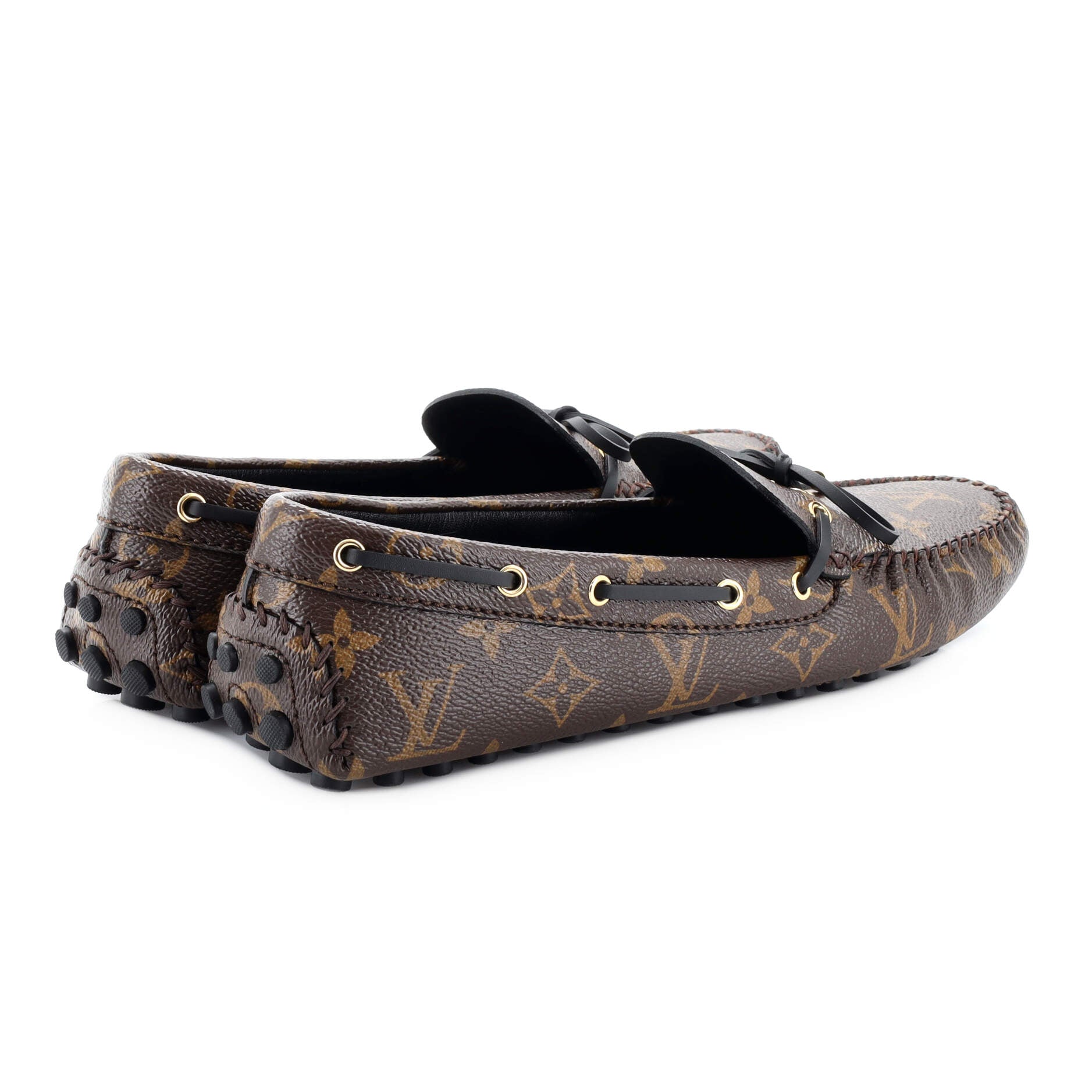 Men's LV Driver Moccasin Loafers Monogram Leather