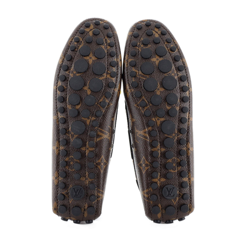 Men's LV Driver Moccasin Loafers Monogram Leather