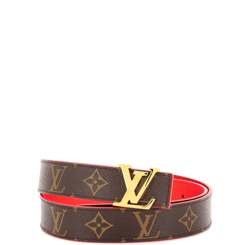 LV Initiales Reversible Belt Monogram Canvas and Leather Medium 85