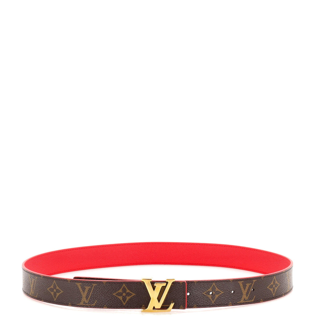 LV Initiales Reversible Belt Monogram Canvas and Leather Medium 85